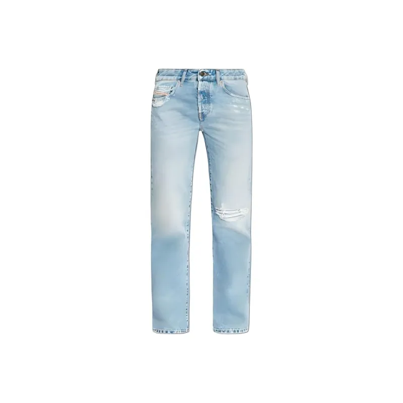 DIESEL 1989 D Mine Distressed Straight Leg Jeans-0