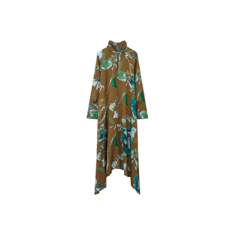 COS Long Sleeved Dresses Women's Brown-0