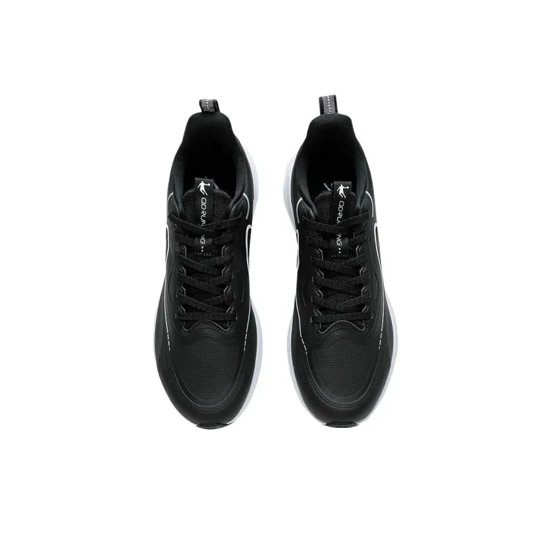 QIAODAN Anti Slip Wear Resistant Low Top Casual Running Shoes Men's Black-3