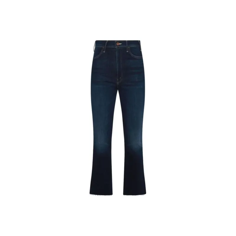 MOTHER The Hustler Flood Frayed Jeans-0