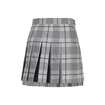 THOM BROWNE Casual Short Skirts Women's Gray