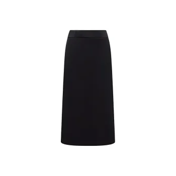 Moncler Logo Patch Midi Skirt