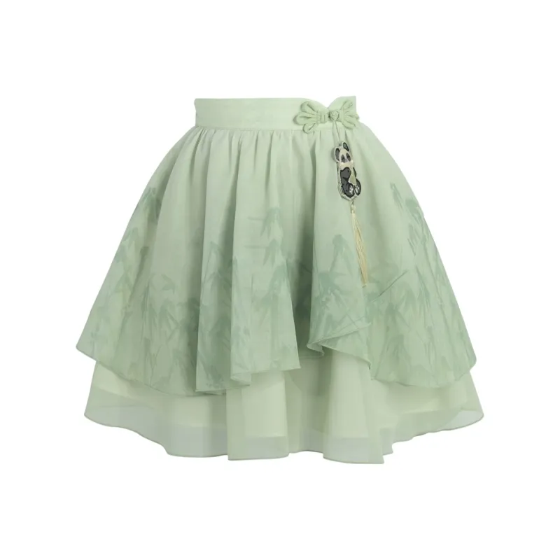 SNBL Casual Short Skirts Women's Green-0