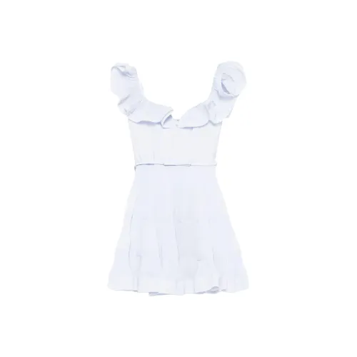 Zimmermann Pleated Frill Mini Dress