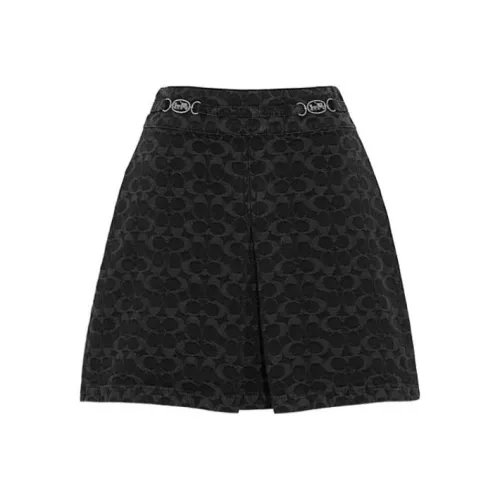 COACH Casual Short Skirts Women's Black