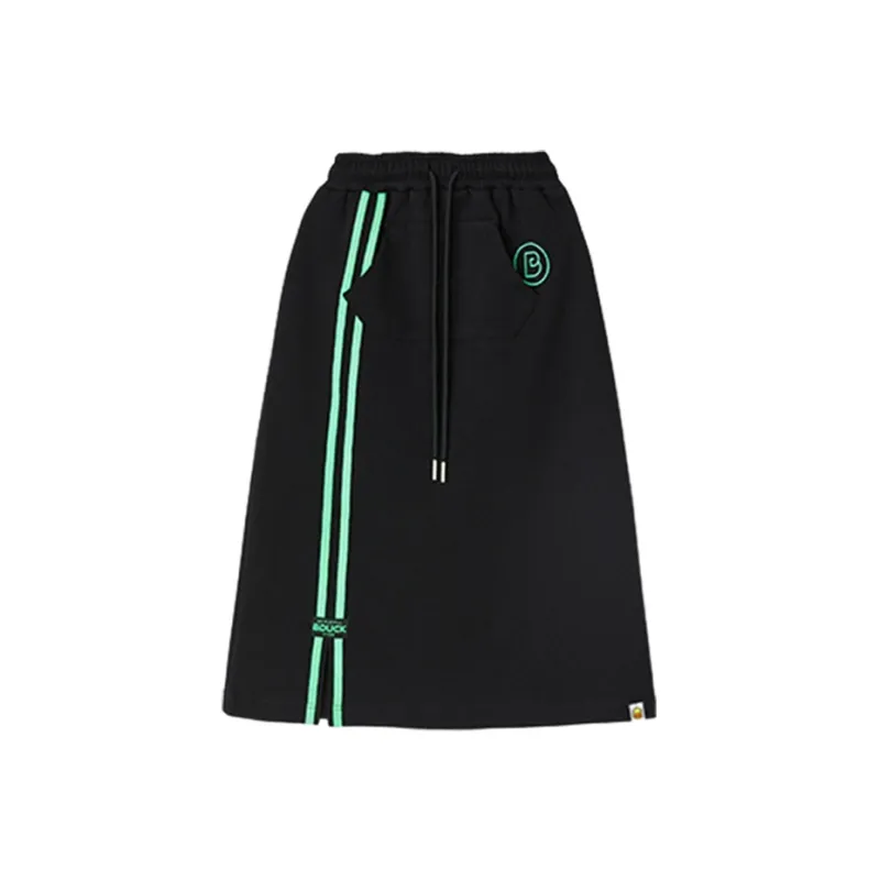 B.Duck Casual Long Skirts Women's Black-0
