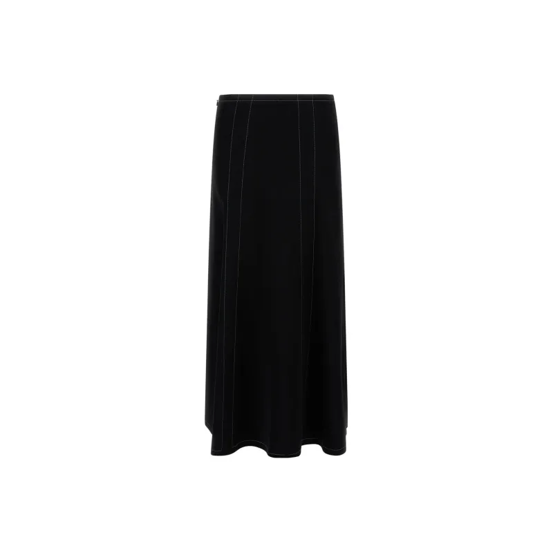 Stella McCartney Front Slit Midi Skirt-0