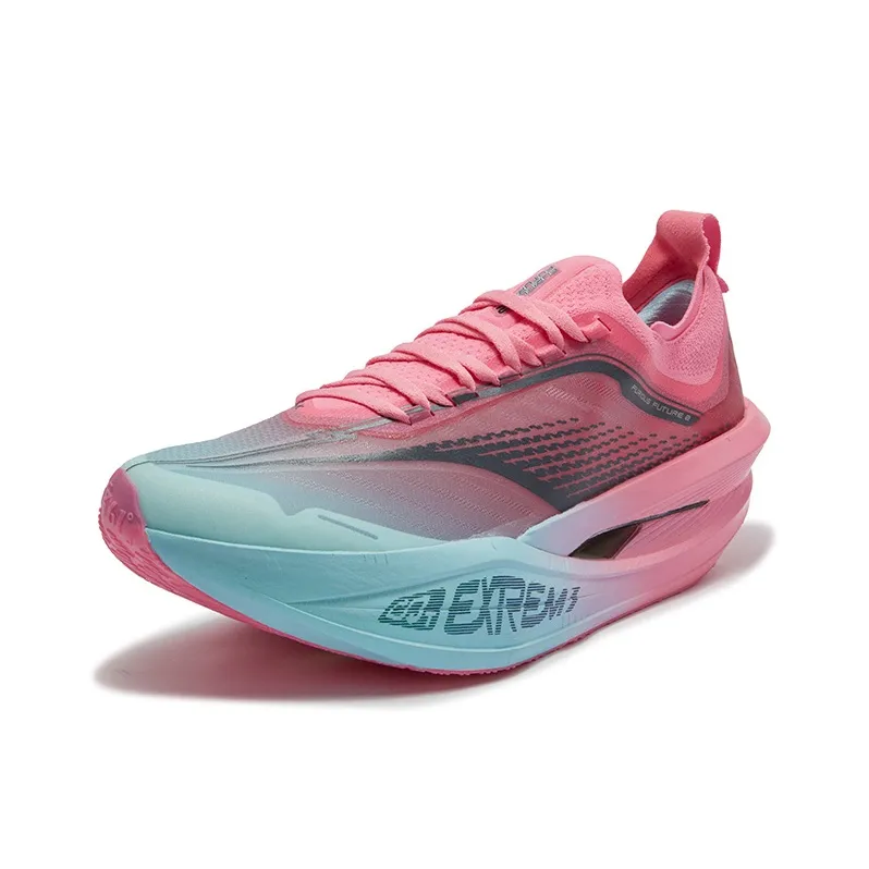 361° Feidiao Future 2.0 Shock Absorbers Slip Resistant Breathable Low Top Casual Running Shoes Unisex Blue Pink-1