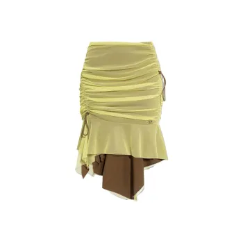 DIESEL Casual Long Skirts Women's Yellow