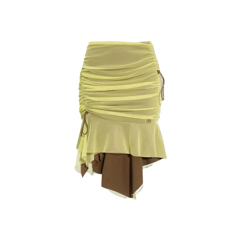 DIESEL Casual Long Skirts Women's Yellow-0