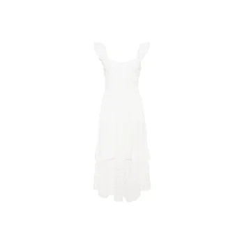 LOVESHACKFANCY Brin Smocked Midi Dress