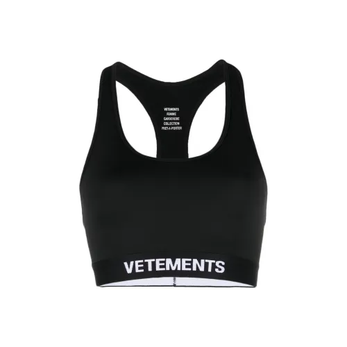 Vetements Stretch-design Logo Bra