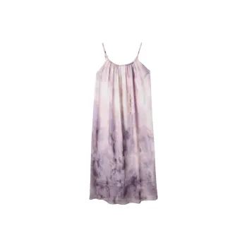 3COLOUR Camisole Sleeveless Dress Women's Purple Blended