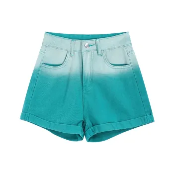 Garbege Denim Shorts Women's Green