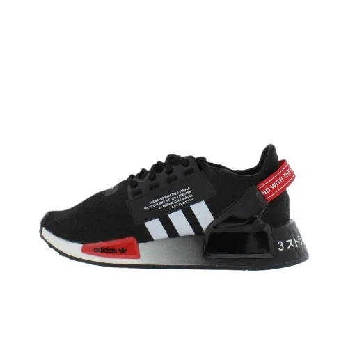 Adidas Originals NMD R1 V2 Anti Slip Wear Resistant Low Top Running Shoes Men's Black