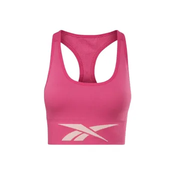 Reebok Workout Ready Seamless Sports Bra Sports Underwear Women's Pink
