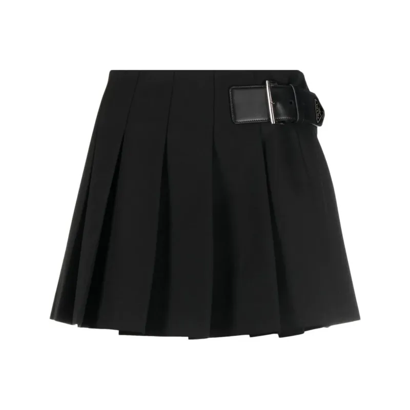 PRADA Casual Short Skirts Women's Black-0
