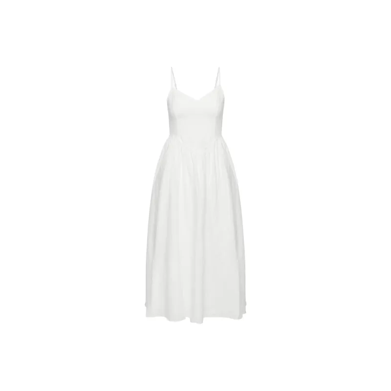 ARITZIA Wilfred Influence Linen Maxi Dress Slip Dresses Women's WHITE/White-0