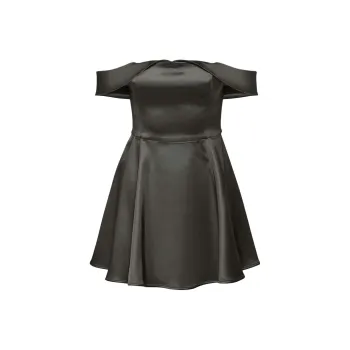 ARITZIA FW24 Ten Aphrodite Satin Dress Sleeveless Dress Women's Coal Grey/Coal Gray