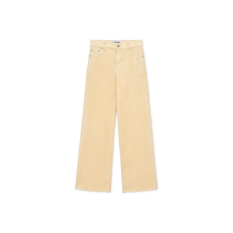 LOEWE SS24 Jeans Women's Vanilla Yellow-0