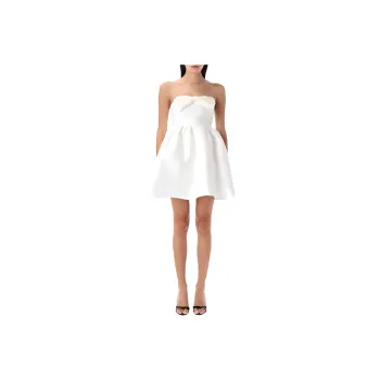 Self portrait Taffeta Bandeau Mini Dress