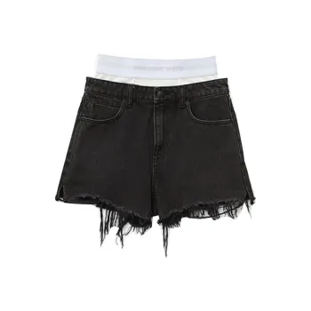Alexander Wang Denim Shorts Women's Gray