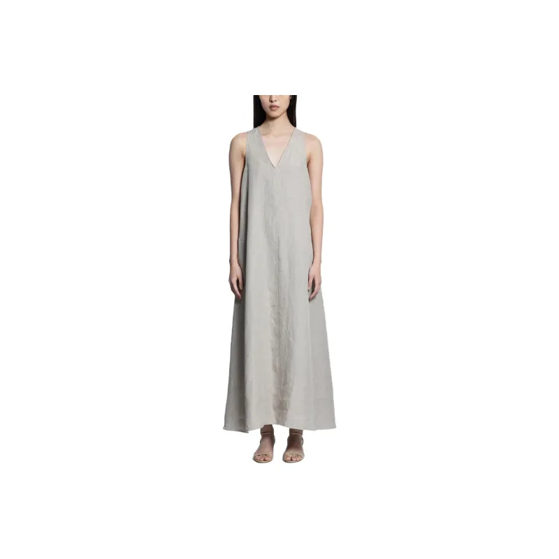 MaxMara Simeone V Neck Sleeveless Dress-0
