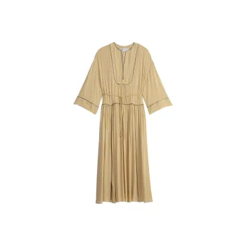 ZARA Long Sleeved Dress Women's Tan