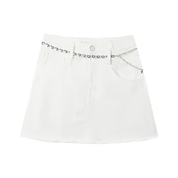 ITIB YOUPPIE! Denim Short Skirts Women's White