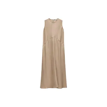 ZARA Sleeveless Dress Women's Brown