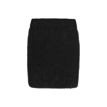 JW Anderson Distressed Knitted Skirt