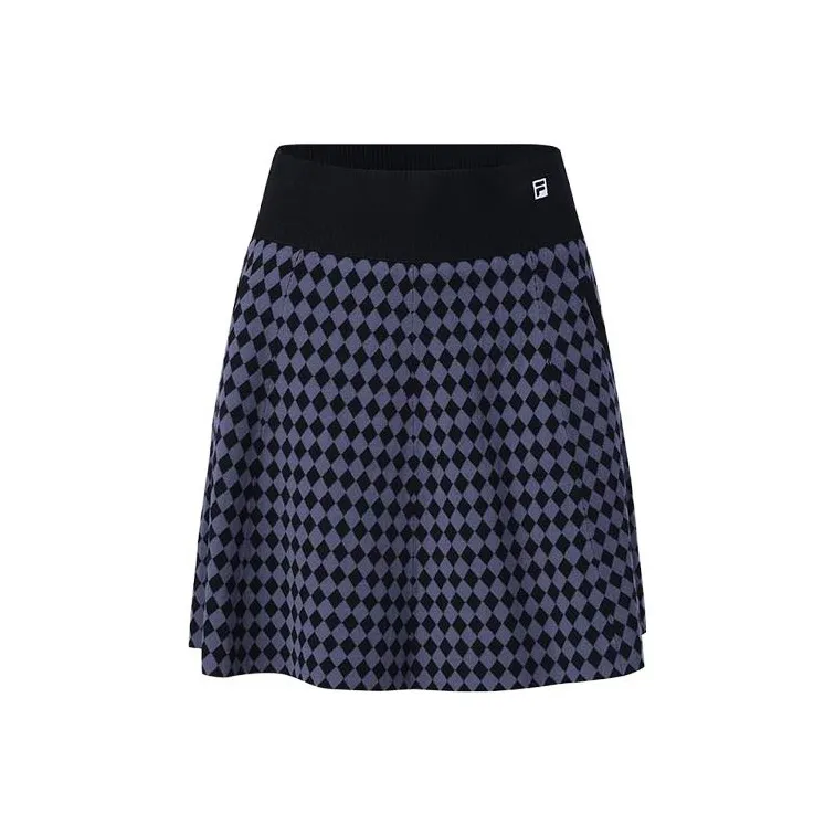 FILA Golf Series Casual Short Skirts Women's Pitch Black-0
