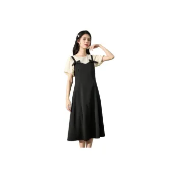 Tonlion SS24 Skirt Set Women's Short Sleeved+Camisole Dress Two Piece Set