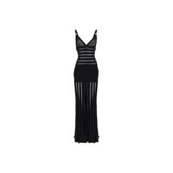 Elisabetta Franchi Red Carpet Knitted Dress