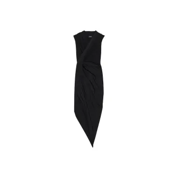 Balenciaga Draped Midi Dress