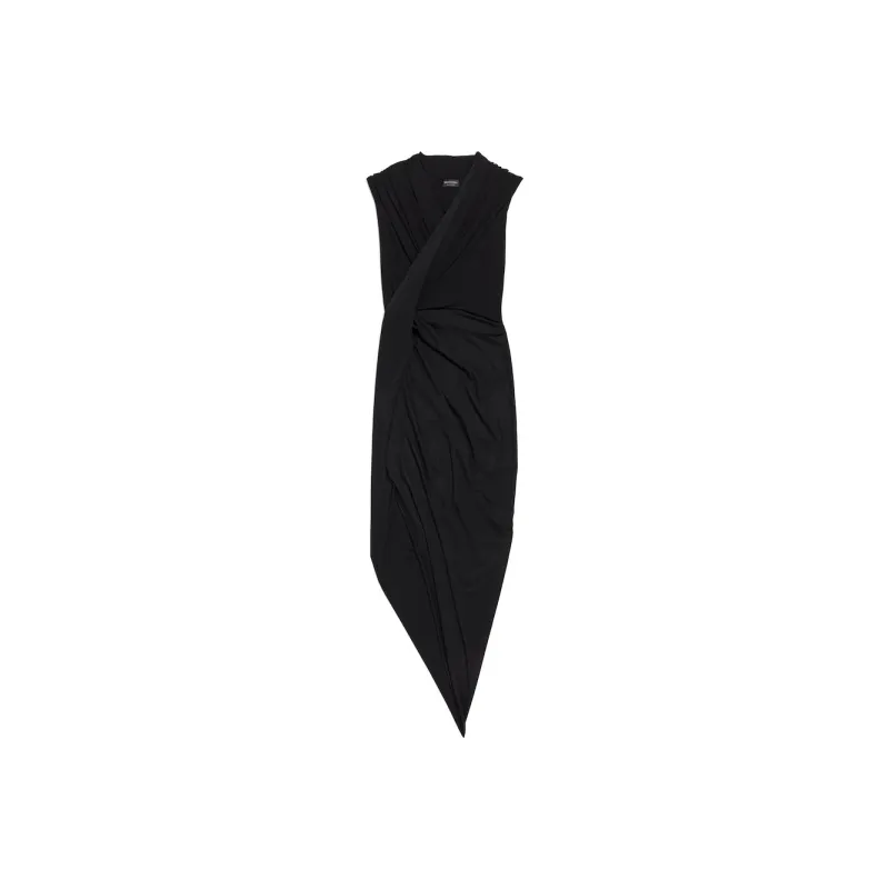 Balenciaga Draped Midi Dress-0
