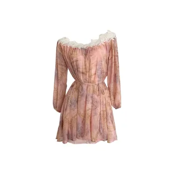 Icicofficial Long Sleeved Dress Women's Brown