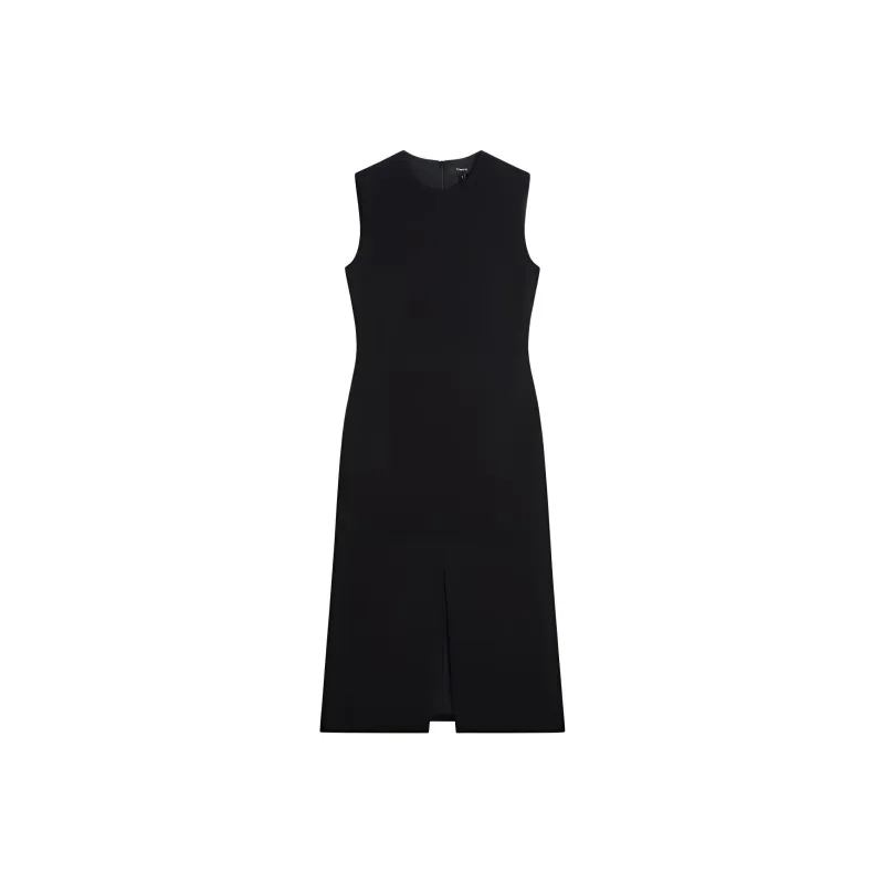 THEORY Front Slit Sleeveless Midi Dress-0