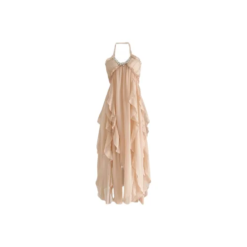 Udon House Sleeveless Dress Women's Nude Pink