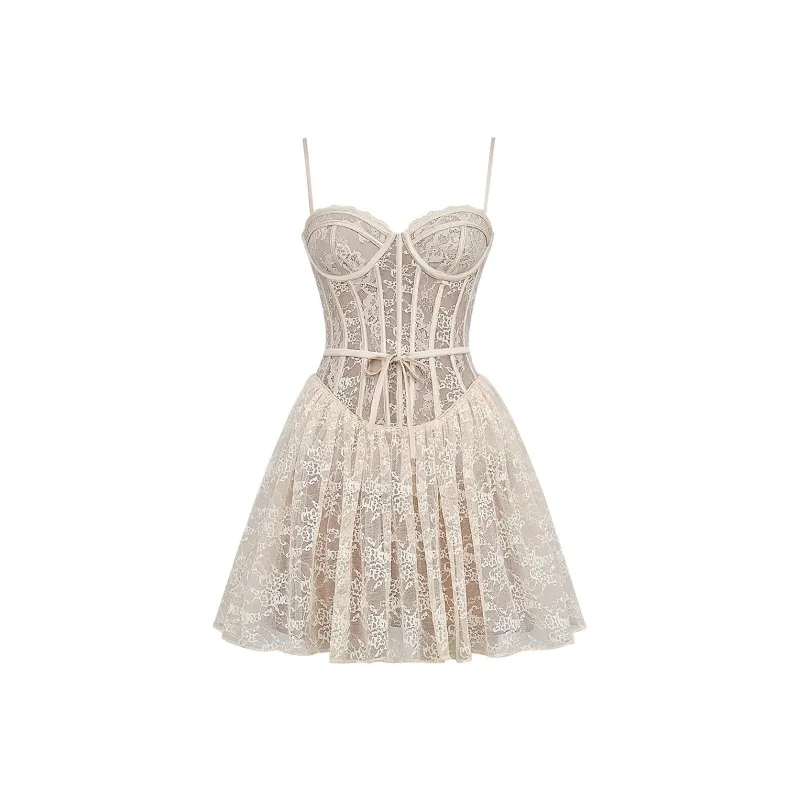 HOUSE OF CB LOUISA Slip Dress Women's CREAM/Cream-7