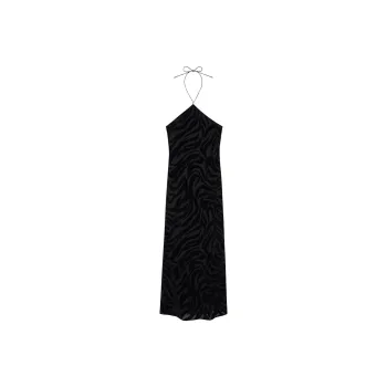 Anine Bing Leanne Halterneck Maxi Dress