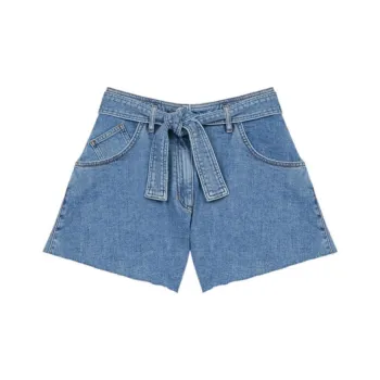 Maje Denim Shorts Women's Sky Blue