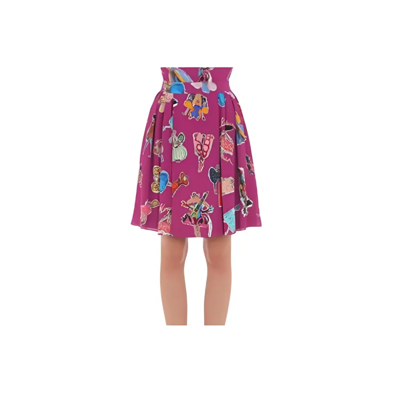 MOSCHINO Casual Short Skirts Women's Purple-0