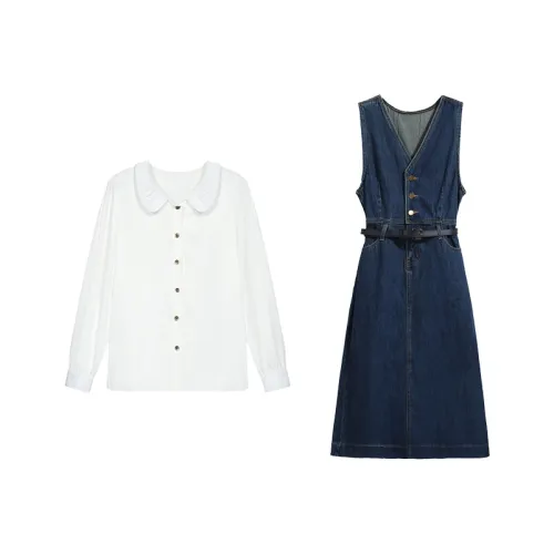 Udon House Two Piece Skirt Sets Women
s