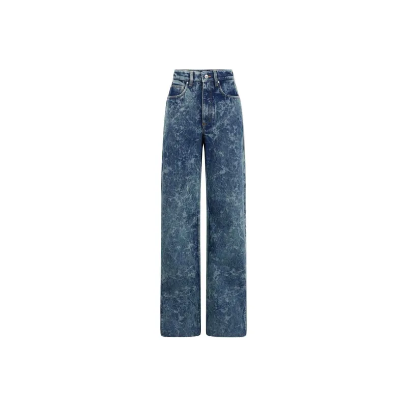 Rabanne Wide Leg Jeans 'Acid Water Green'-0