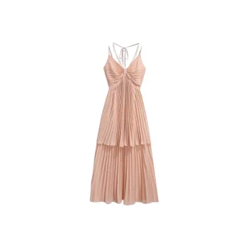 POPO.INFO Slip Dresses Women's Flesh Pink