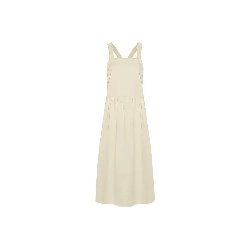 URBAN REVIVO Sleeveless Dress Women's Pink Khaki-0