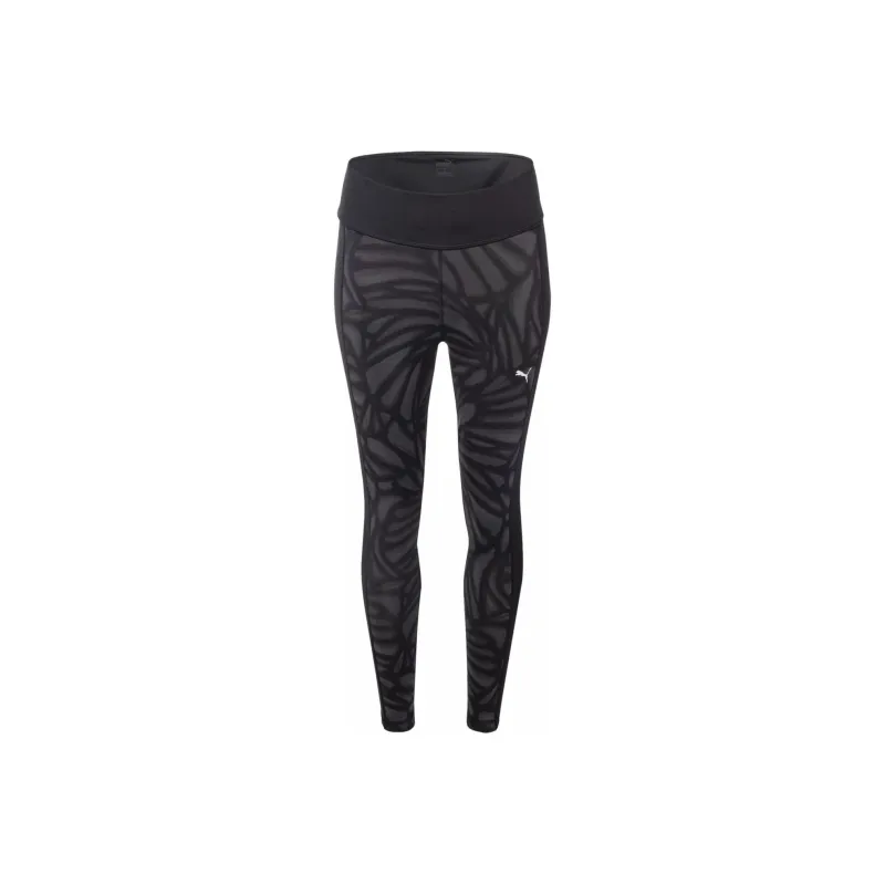 PUMA TRAIN FAVORITES AOP HIGH WAIST 7/8 TIGHT Sports Pants Women's Black-0