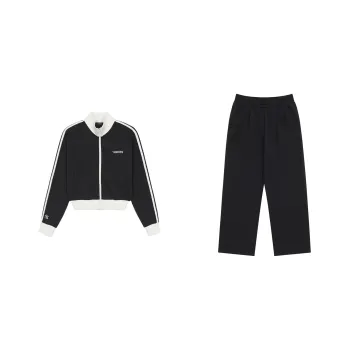 MLB Preppy Style Collection New York Yankees SS25 Casual Suit Women's Black