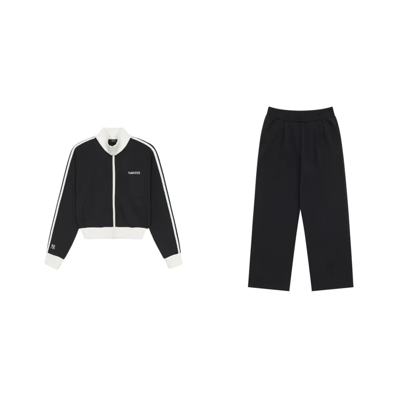 MLB Preppy Style Collection New York Yankees SS25 Casual Suit Women's Black-0